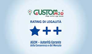 CustoM 2.0 ottiene il rating della legalità