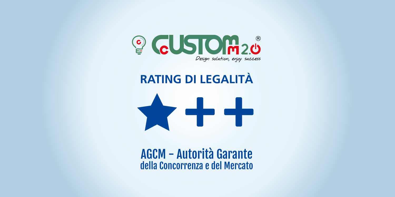 CustoM 2. 0 ottiene il rating-legalità